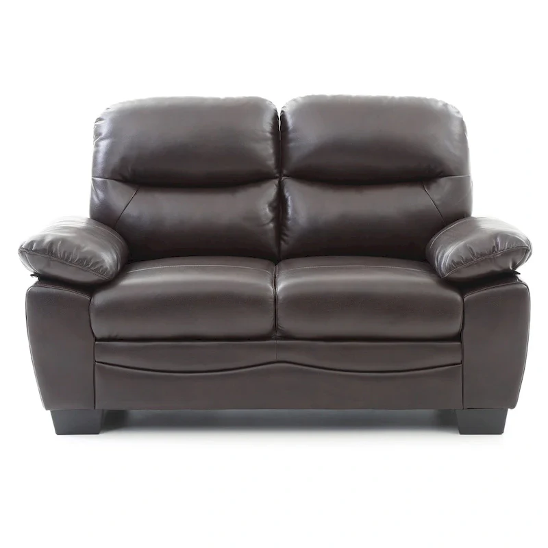 Marta Faux Leather Loveseat