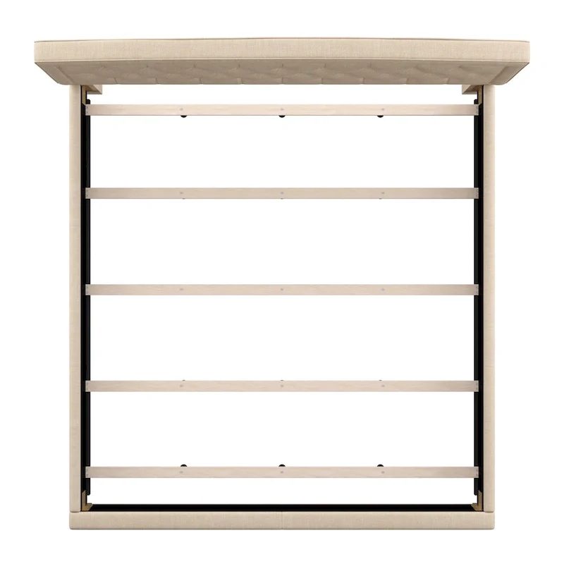 Fontana Adjustable Diamond-tufted Arched Back Bed by