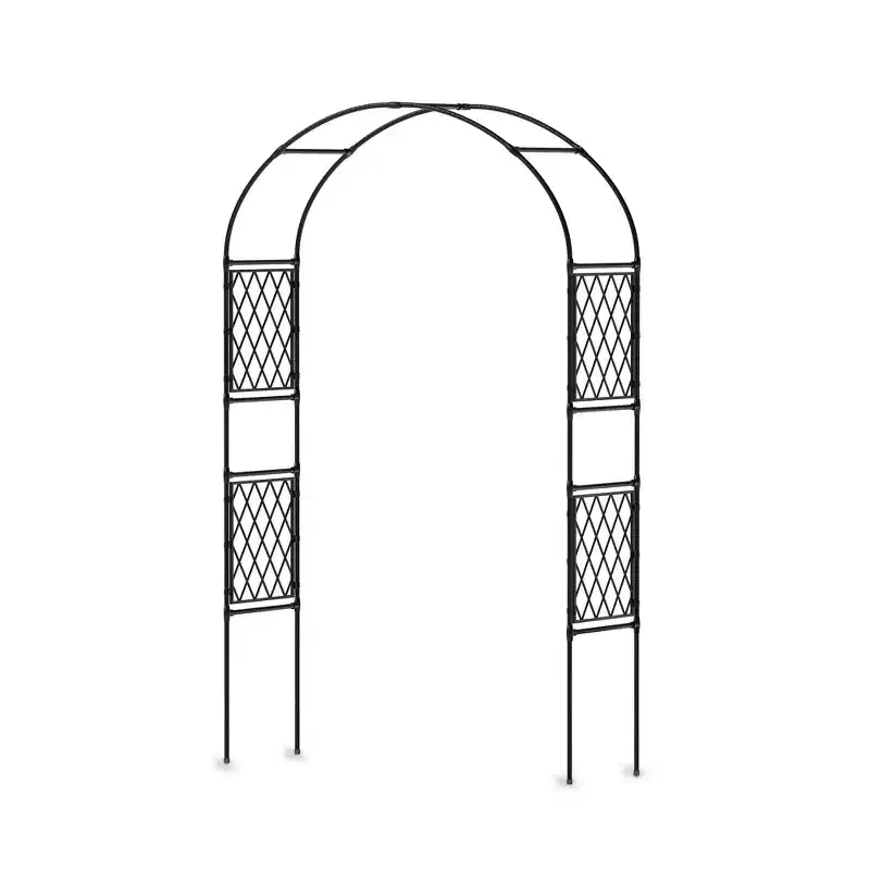 Weather-Resistant Iron Wedding Archway, Decorative Climbing Plant Support for Outdoor Patio, Lawn, Pathway & Event