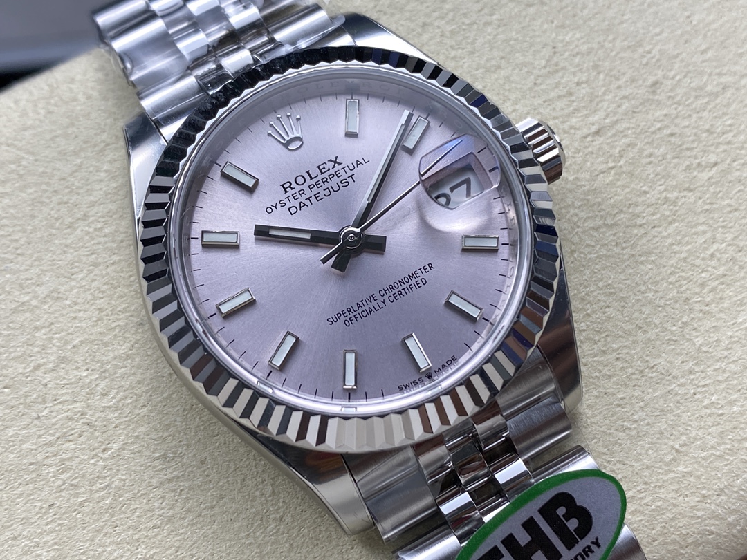 High quality replica Rolex Datejust 36 with 2236 clone movement silver dial and fluted bezel