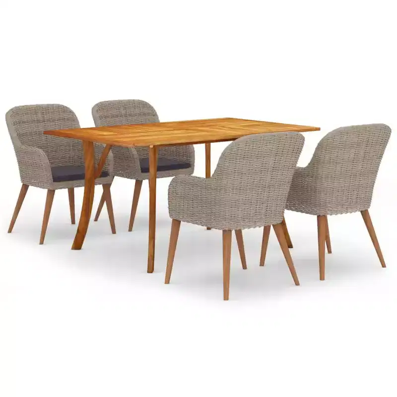 vidaXL Patio Lounge Set Sectional Sofa with Cushions Solid Wood Pine