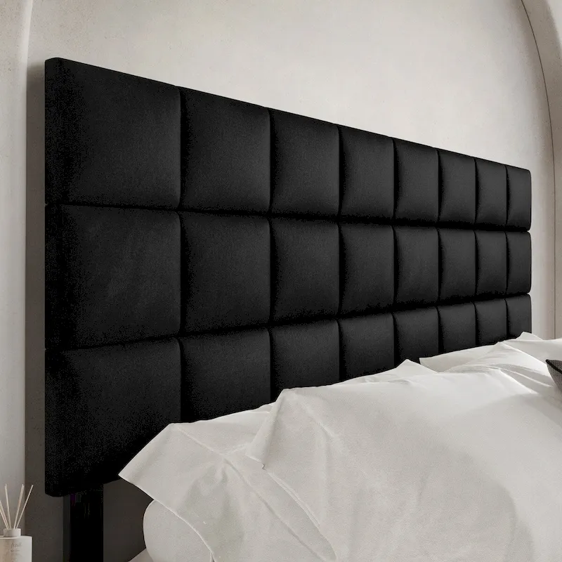 CraftPorch Square Stitching Velvet Upholstered Headboard