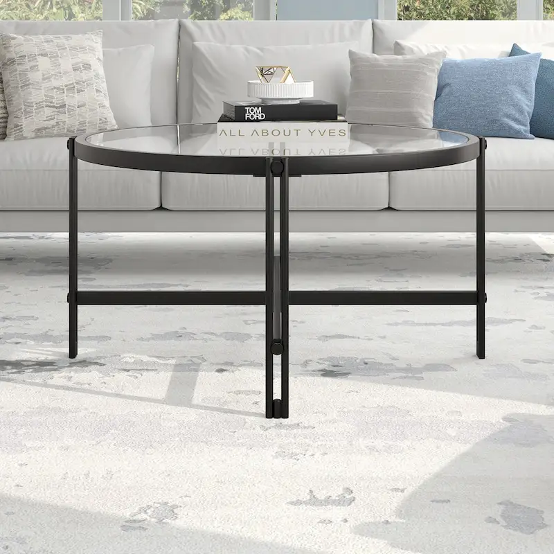 Inez 32   Wide Round Coffee Table