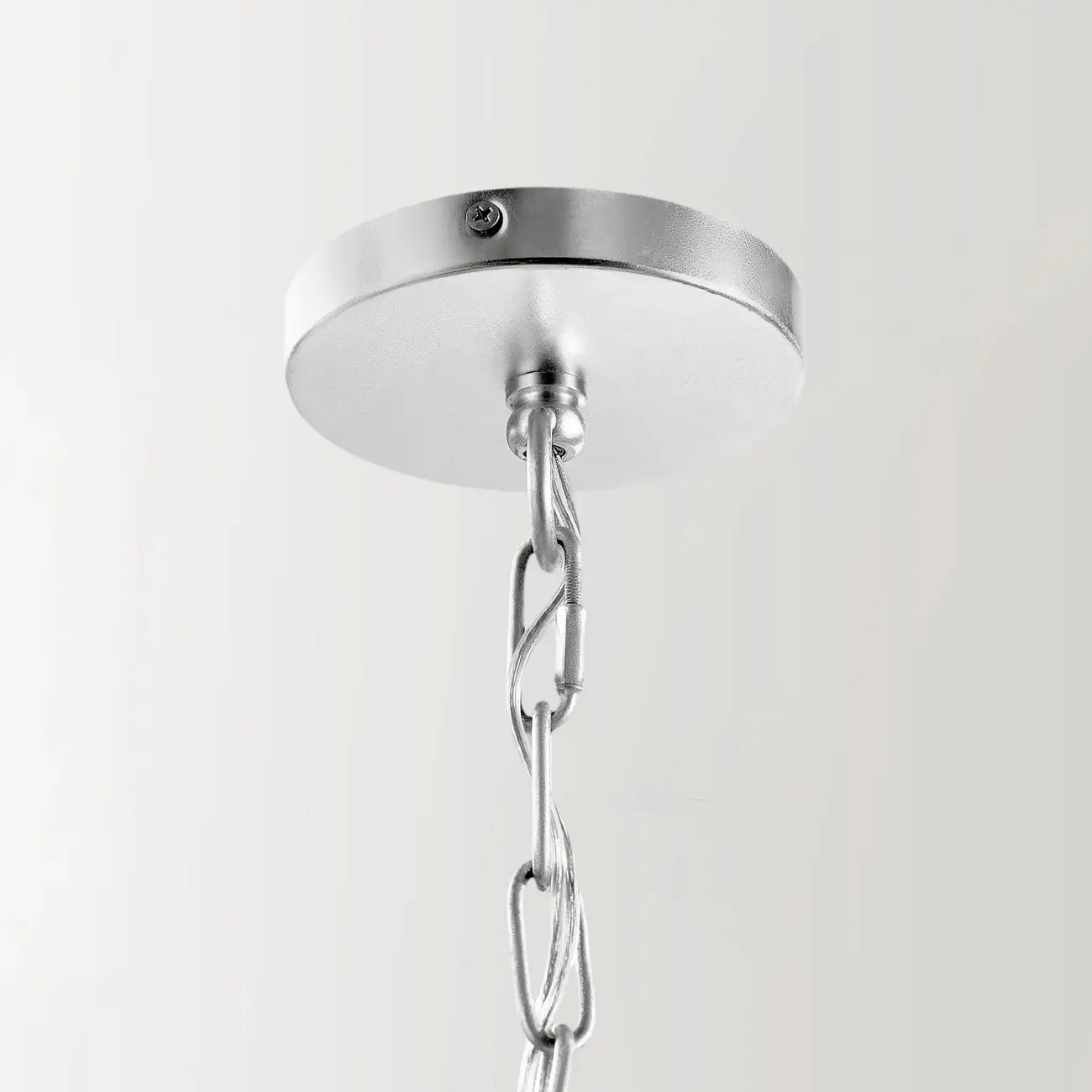 Modern Metal Silver Leaf Shape Pendant Light