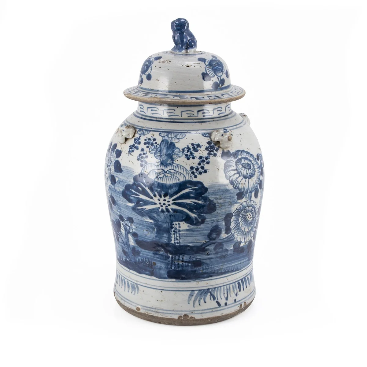 Vintage Temple Jar Four Season Plants - Small