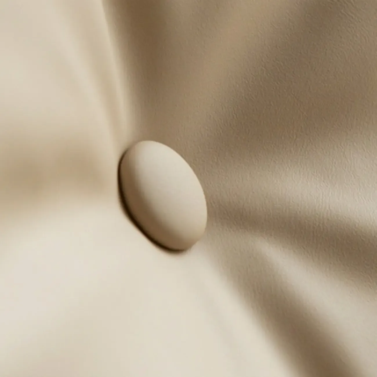 Modern Beige Leather Accent Armchair with Swivel