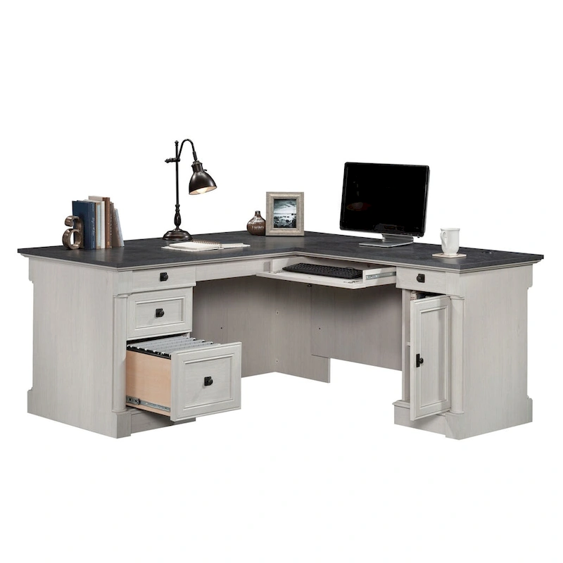 Sauder Palladia L-Shaped Office Desk