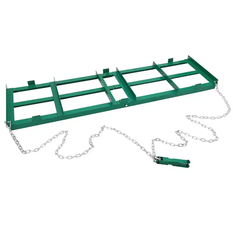 Stainless Steel Lawn Leveler, Lawn Leveling Rake with 180 Rotating Long Handle, Ergonomic Easy to Install, Heavy Duty Landscape Rake