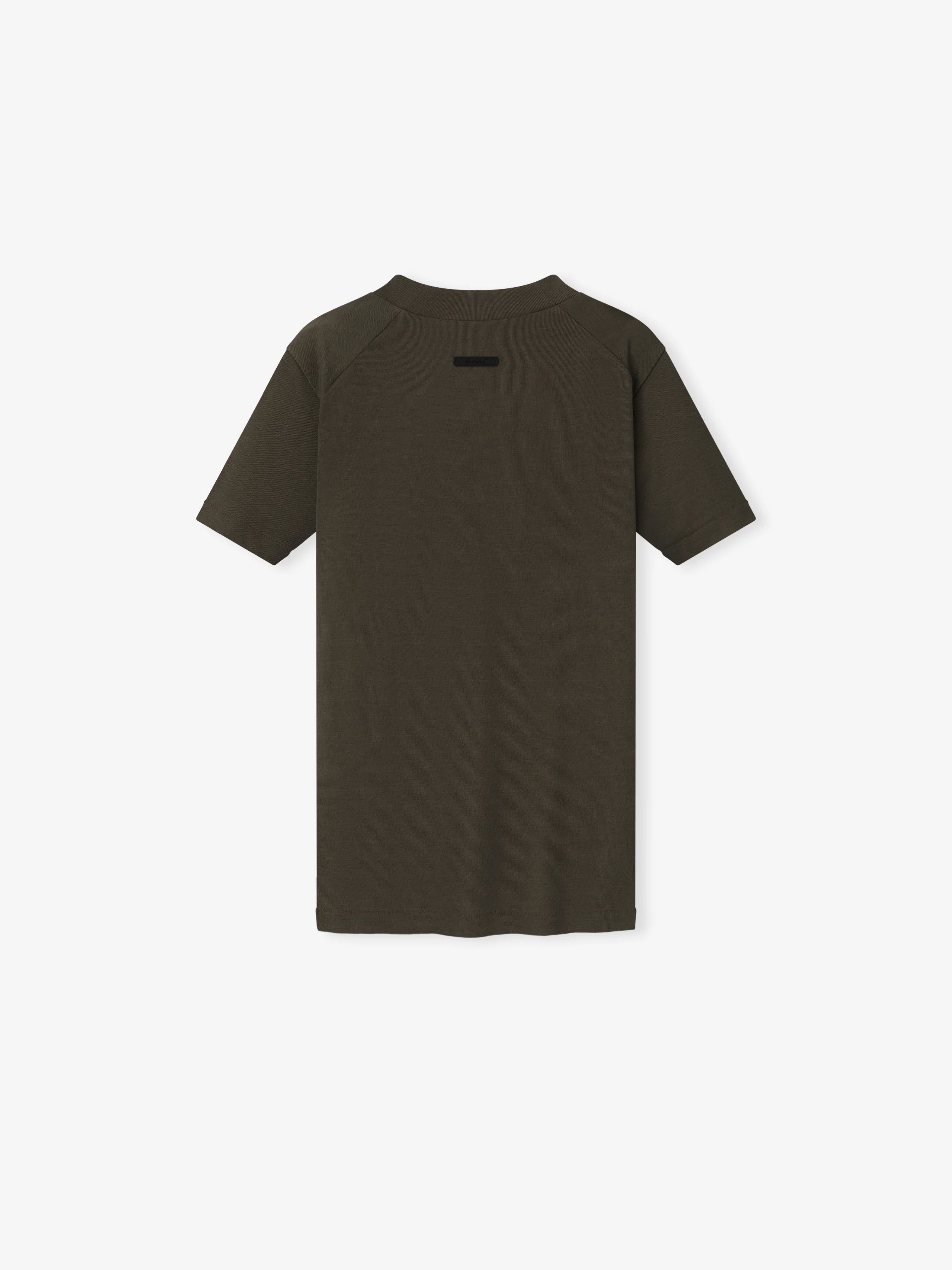 Womens Rib Fitted Short Sleeve Tee