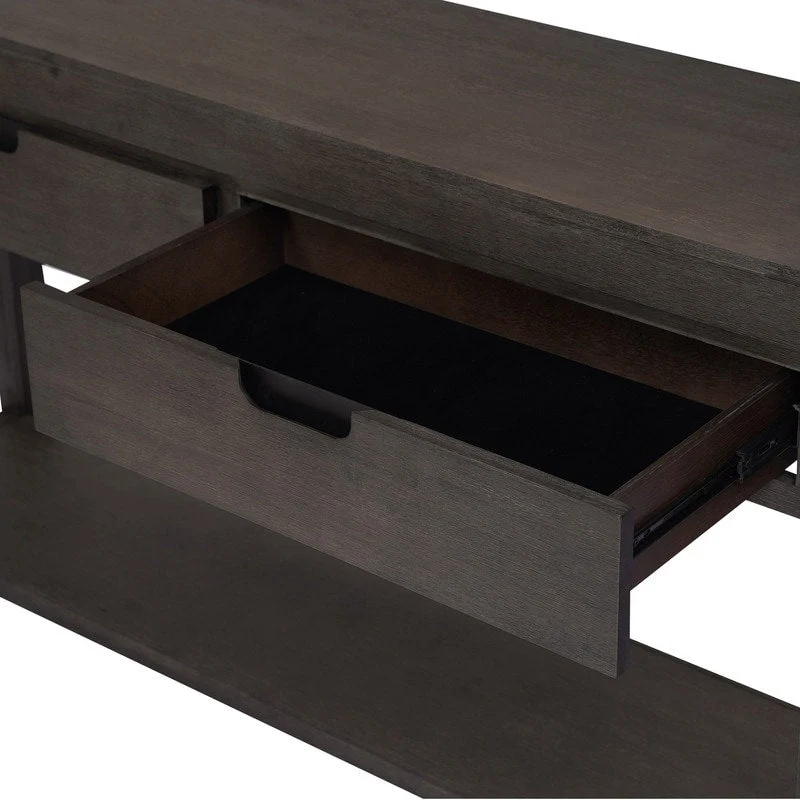 55.1 W Console Table with 2 Drawers and 1 Shelf - N/A