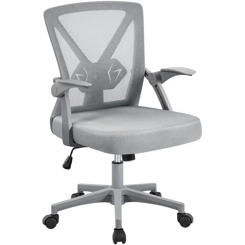 Mesh Office Chair with Flip-up Armrests