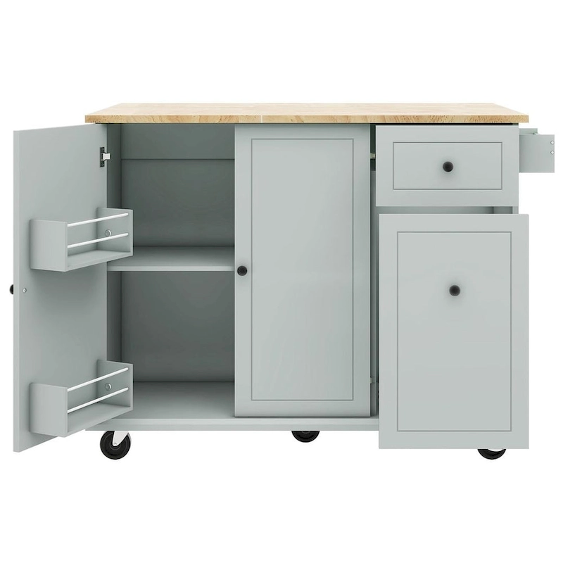 54 Kitchen Island Cart with Wheels