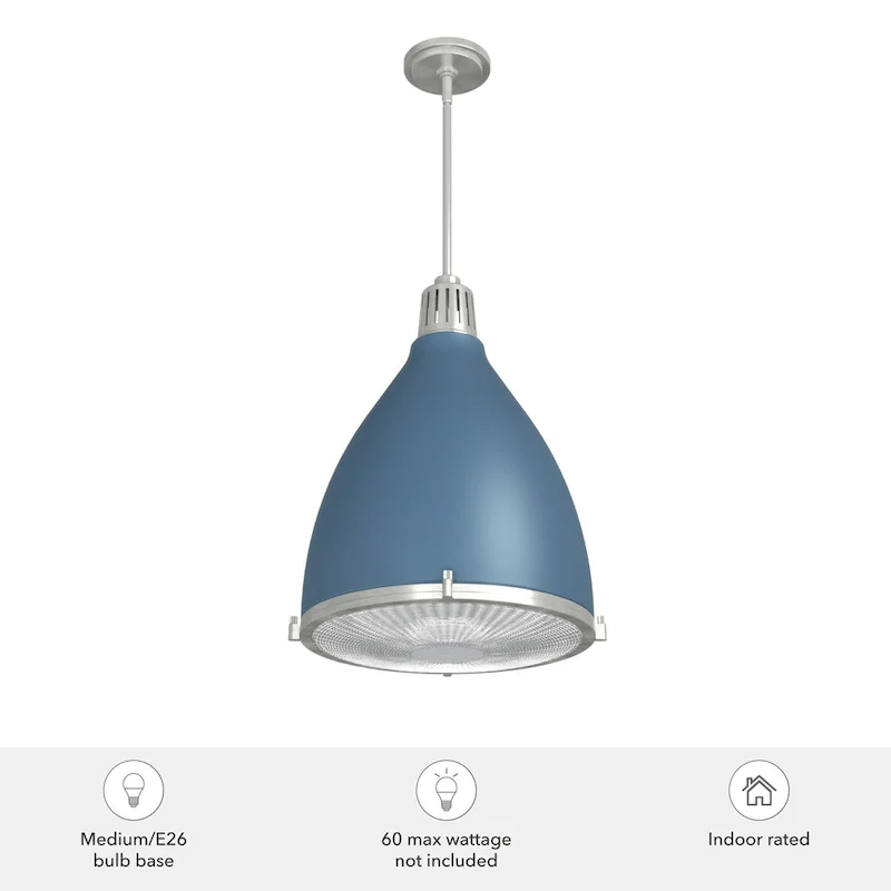 Hunter Bluff View Retro 16  3-Light Pendant - Kitchen Island, Dining Room, Entry - Mid-Century Modern, Industrial, Transitional