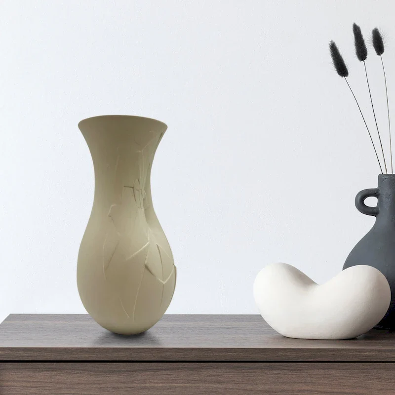 12 Inch Tall Ceramic Flower Vase