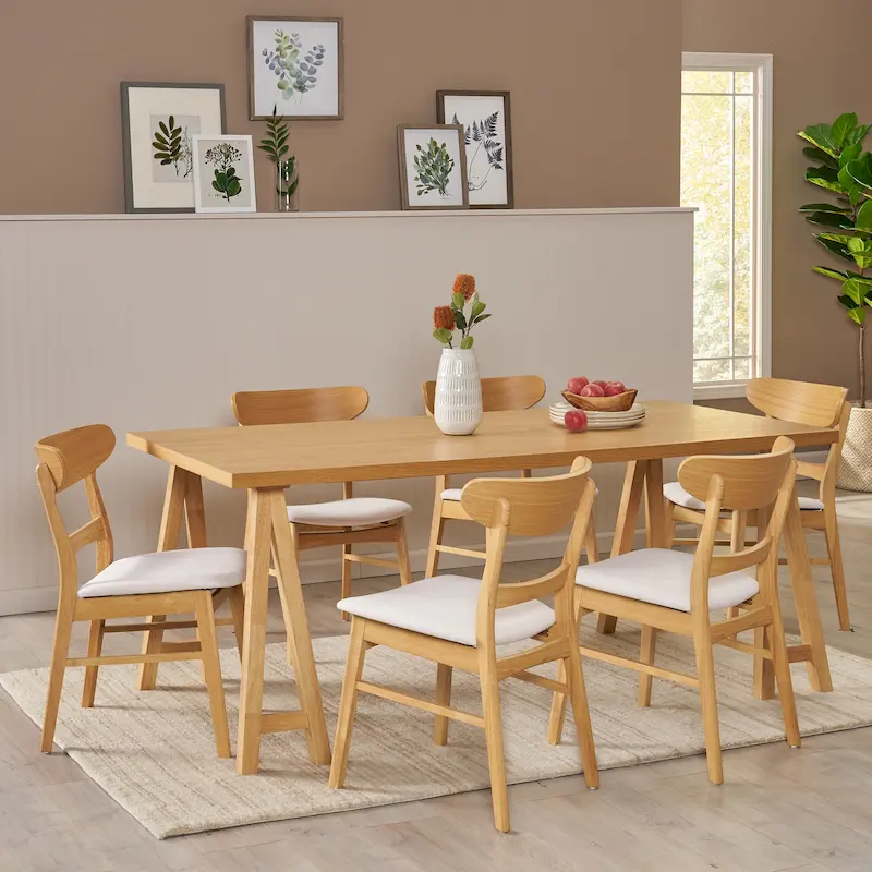Idalia Mid-Century Modern 7 Piece Dining Set by Christopher Knight Home