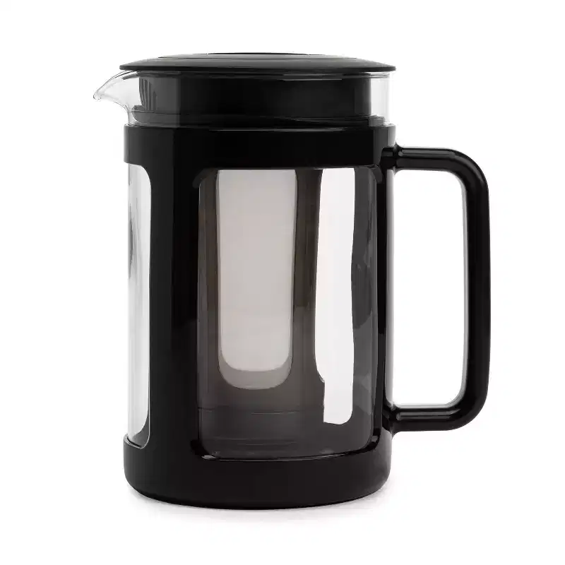 Primula Logan Coffee Maker, 1.6 qt Cold Brew, Black/Clear