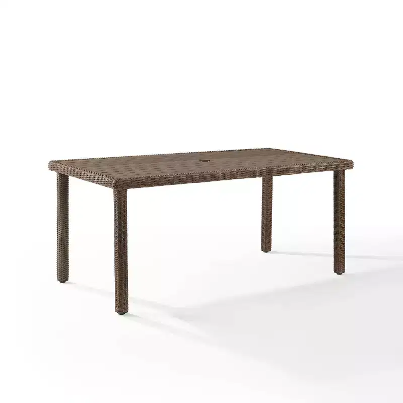 Bradenton Outdoor Rectangular Dining Table Weathered Brown - Crosley