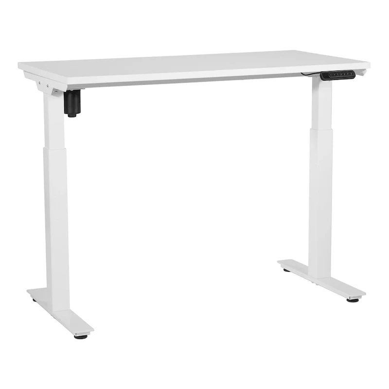 Walnut / White / Black Electric Height-Adjustable Standing Desk – Single