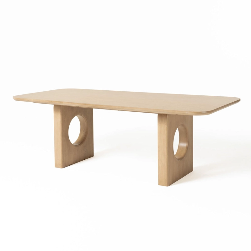 Nova Domus Oshana Modern White Oak Dining Table
