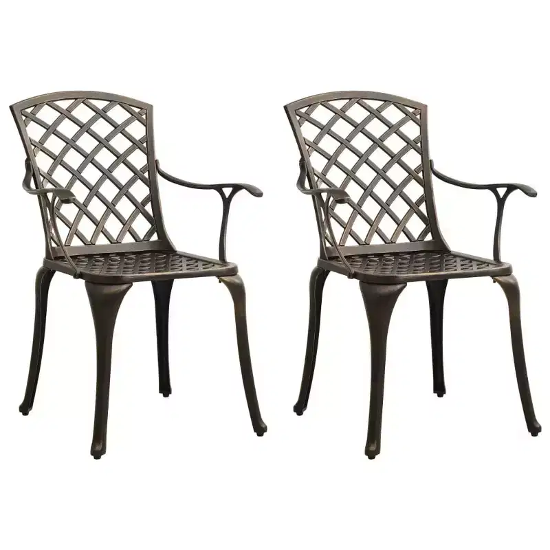 vidaXL Bistro Set Cast Aluminum
