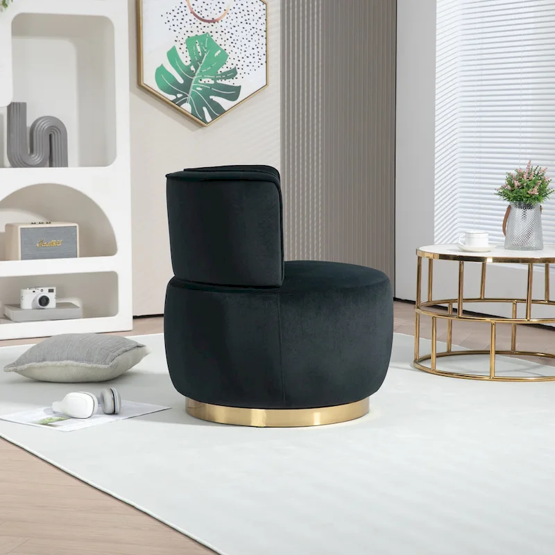 360 Degree Swivel Cuddle Barrel Accent Sofa Chairs