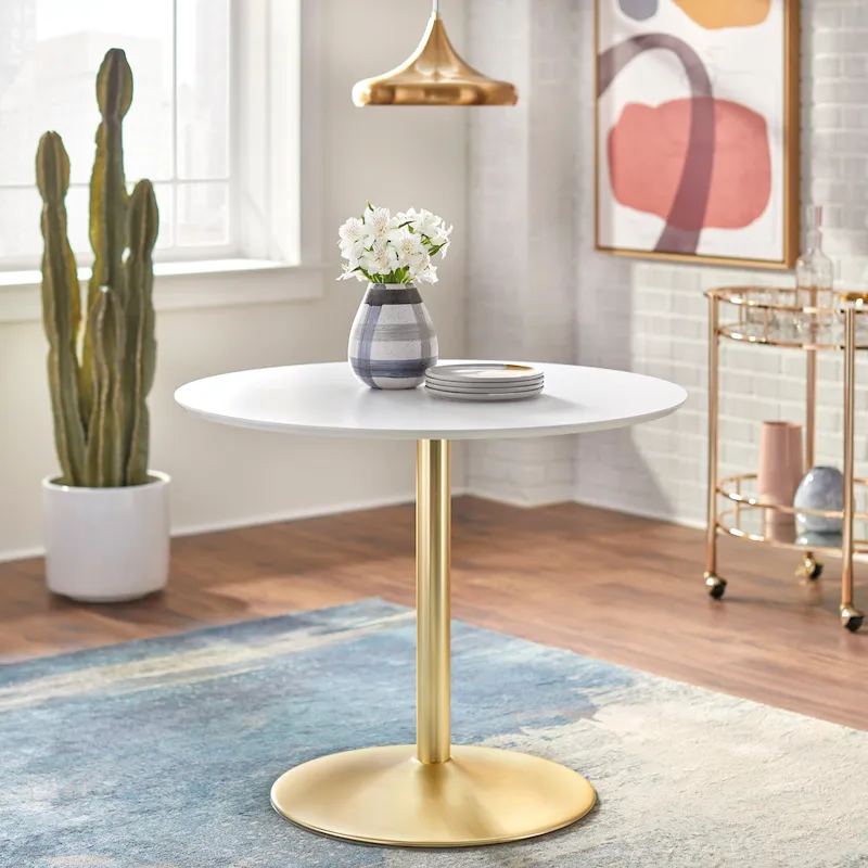 Round Dining Table, Multi-Color/Finish Options, Seats 2