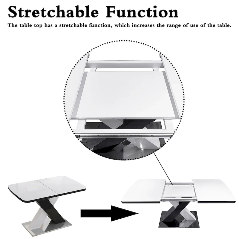 Modern Expandable Square Dining Table