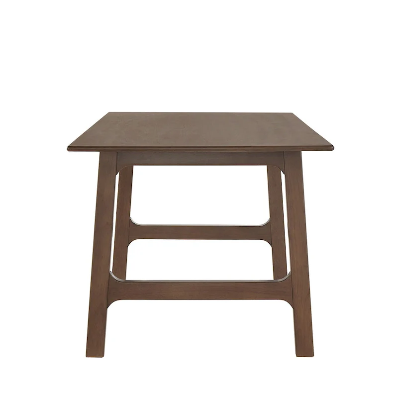 Rubberwood Dining Table, 71.64 Inch, Walnut Finish