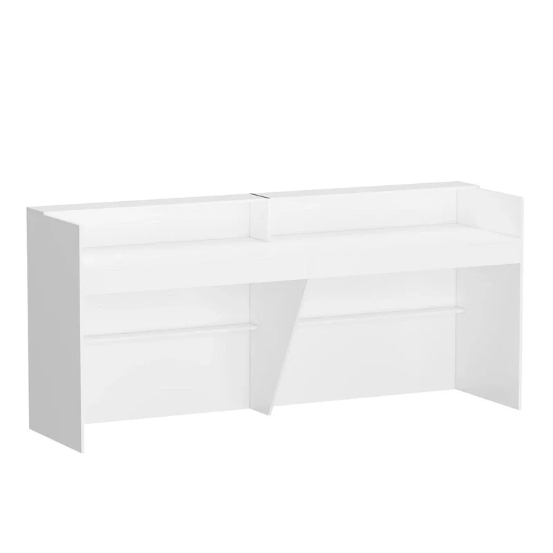 Reception Desk with Counter, Modern Front Desk Reception Room Table