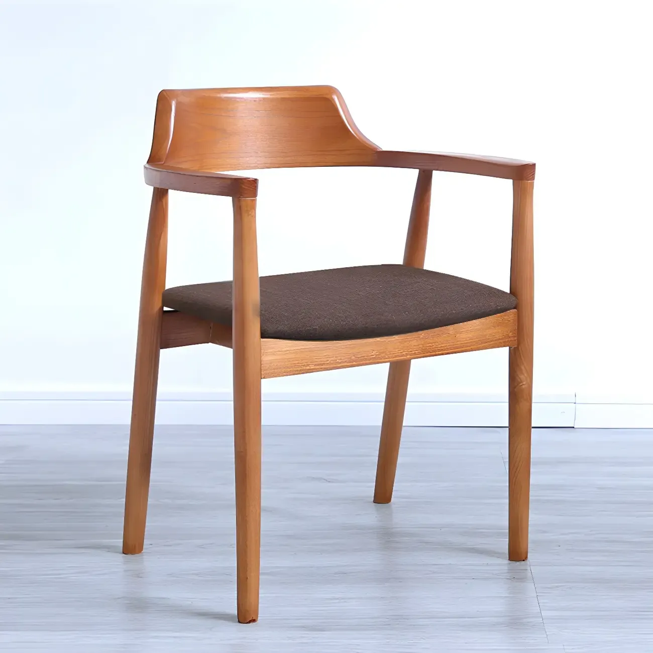 Mid Century Solid Wood Dining Chair Set of 2