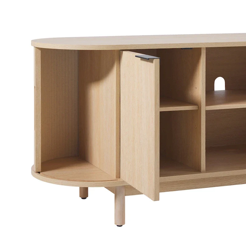 Middlebrook Modern Reeded 60-inch TV Stand with Rounded Edges