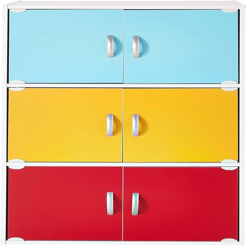 3-Shelf Bookcase Cabinet