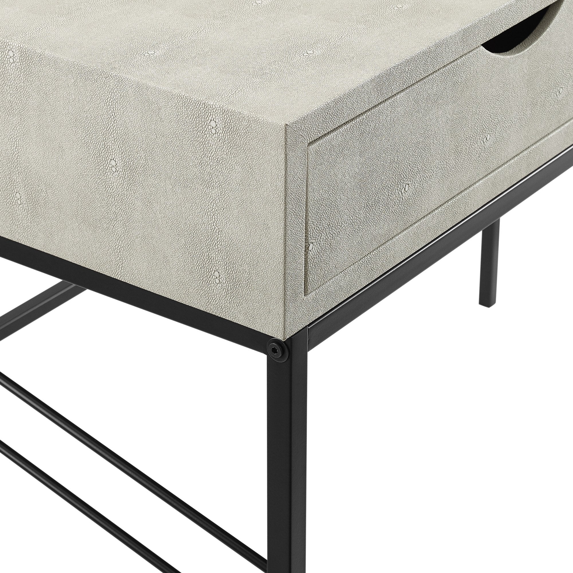 Vetti Faux Shagreen Desk & Console Table