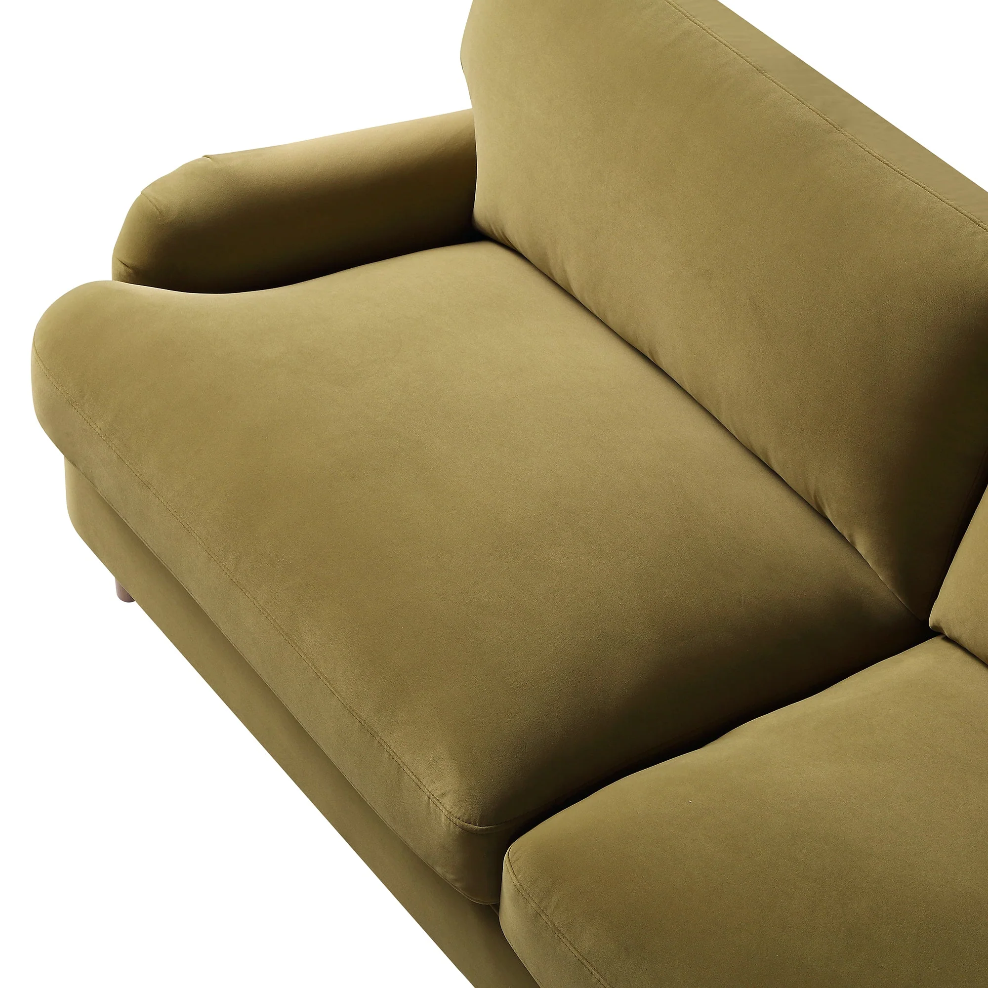Fudge Velvet Sofa, 3-Seater