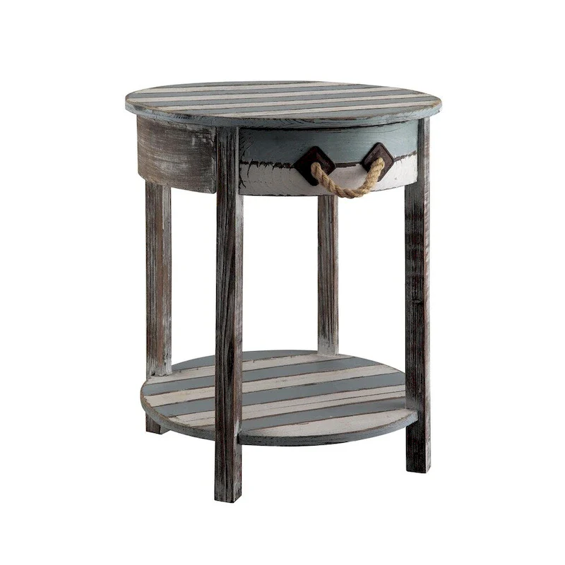 Nantucket Weathered Wood 1-drawer Accent Table