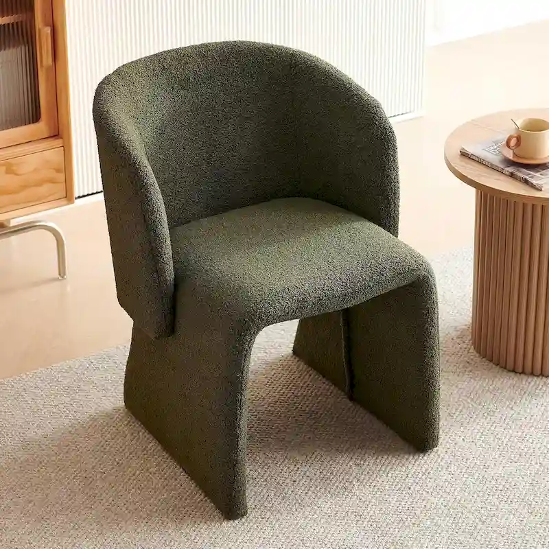 Barrel Dining Sofa Chairs Upholstered-Fully Wrapped