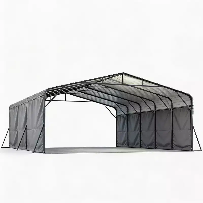Car Storage Shed Carport Outdoor Galvanized, Waterproof Vehicle Tent 20x25FT for Backyard