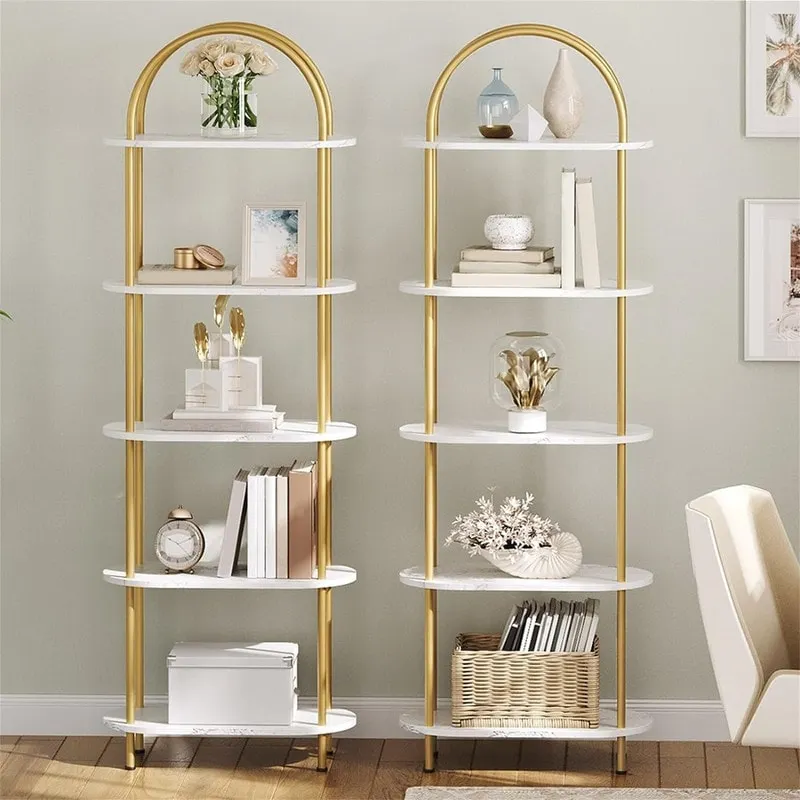 5 Tier Open Bookshelf