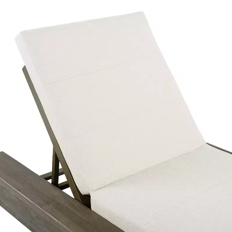 Christopher Knight Home Thomas Patio Acacia Chaise Lounges with Cushion and Adjustable Backrest