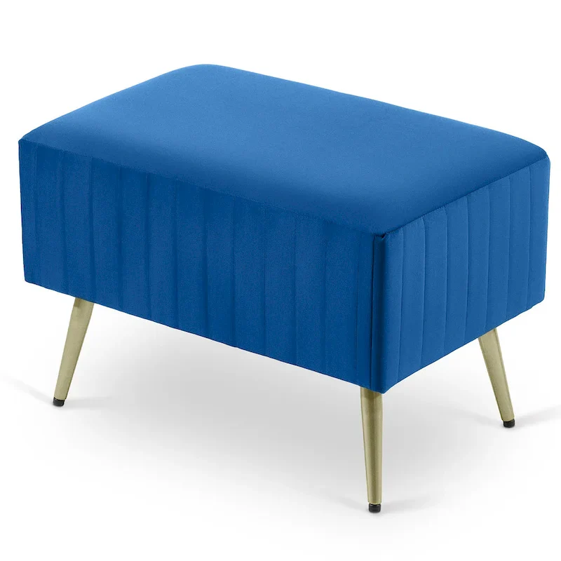 24 Modern Upholstered Entryway Bench with Padded Velvet Seat