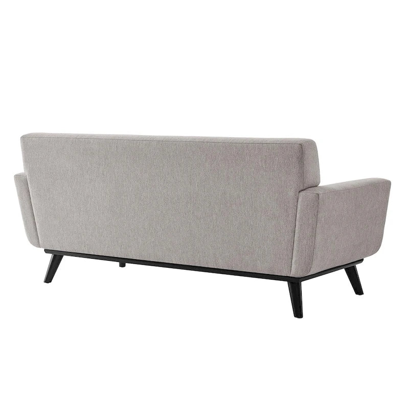 Herringbone Fabric Loveseat - 2 Seater, Multiple Colors
