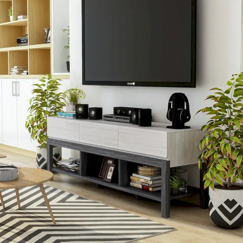 White Oak & Distressed Grey Modern 60