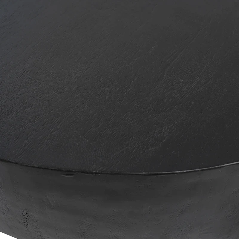 Round Coffee Table with Ebony Finish - 42W x 16H x 42D