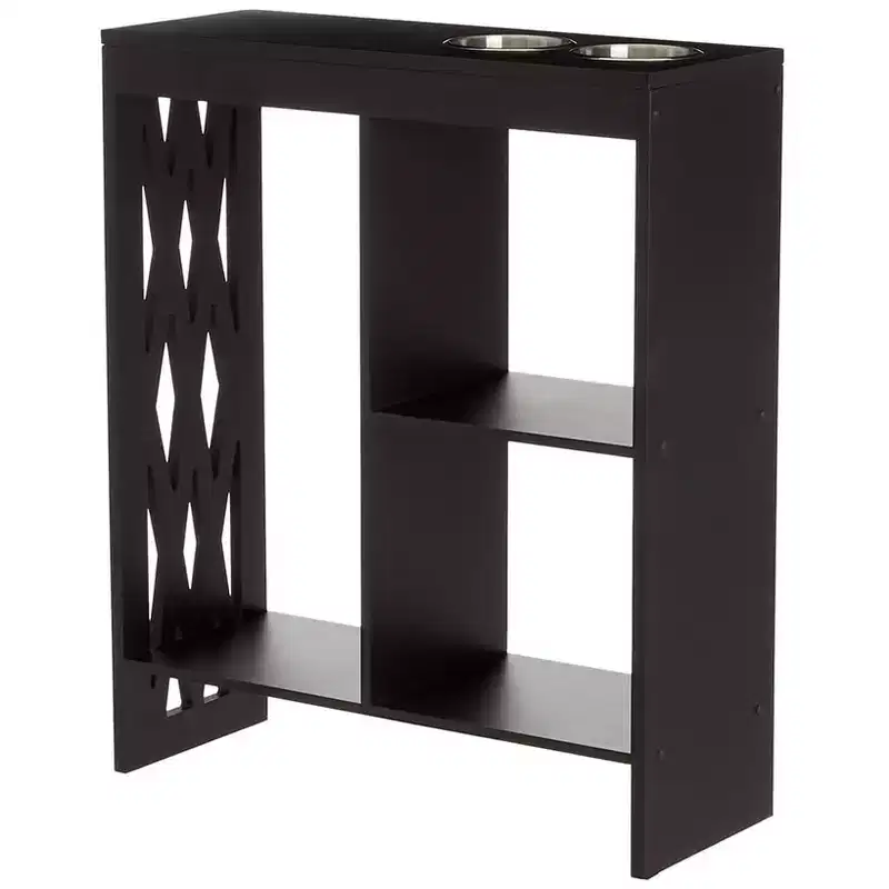 The Lakeside Collection Decorative End Table with Drink Holder