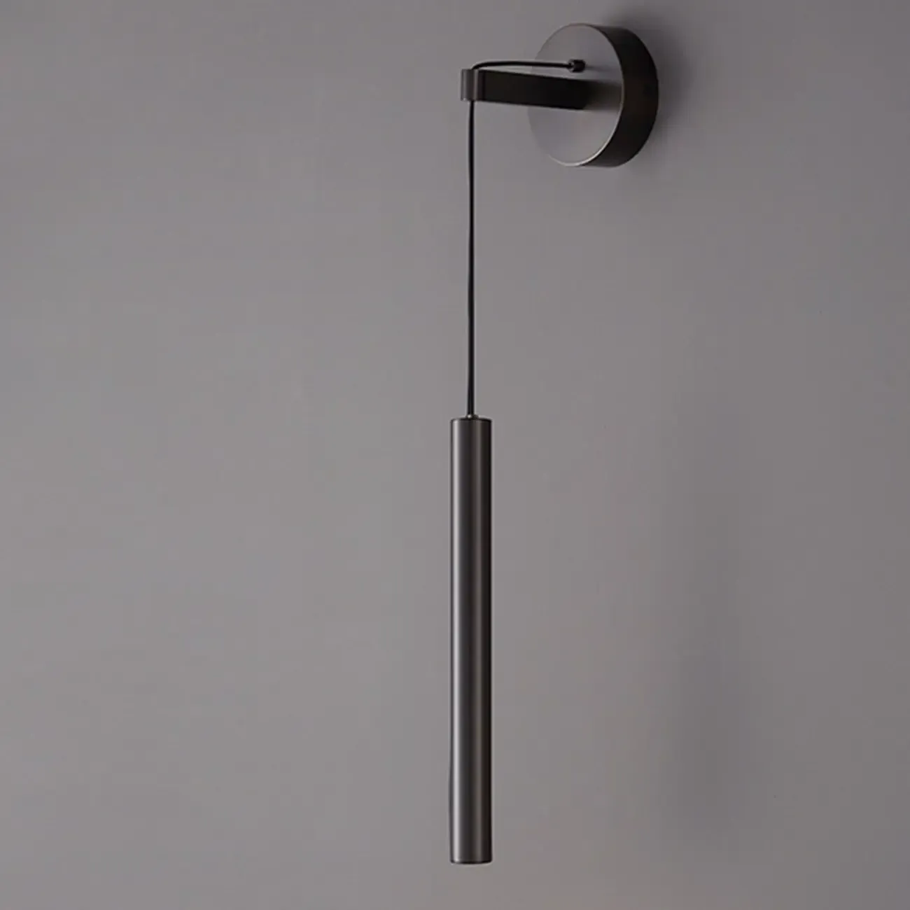 Elegant Gold Cylinder LED Wall Sconce with Crystal Deco