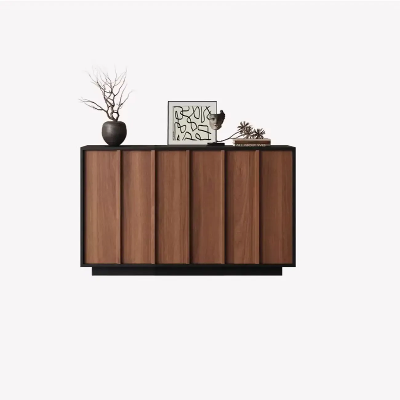 Modern Wood Buffet with Alterable Shelf and Drawers