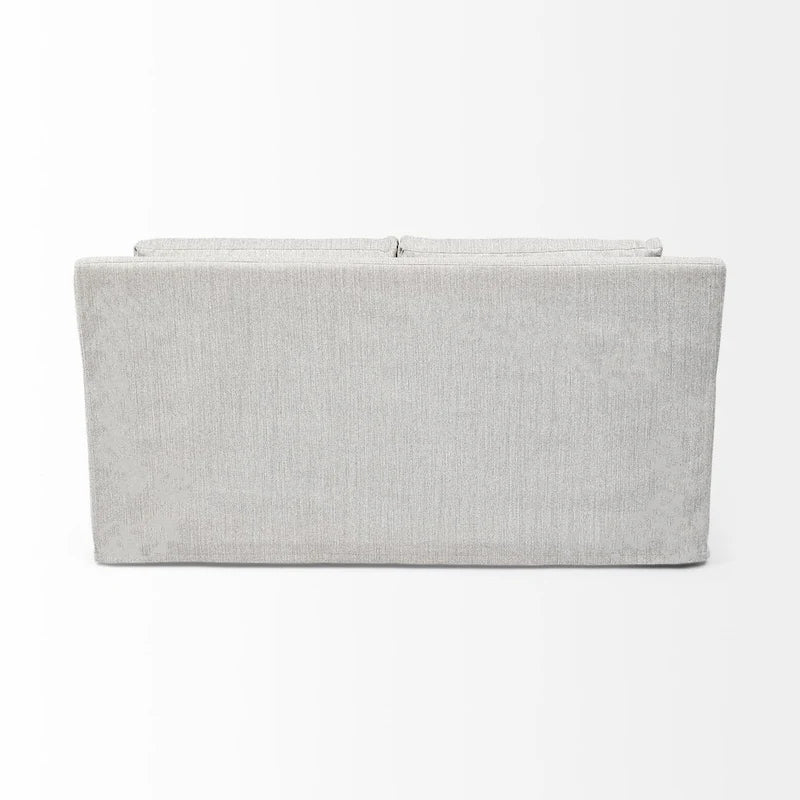Denly I Beige Slipcover Two Seater Sofa