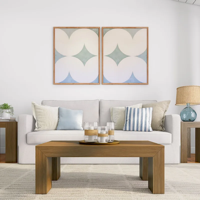 Plank and Beam Modern Rectangular Coffee Table - 40  x 20