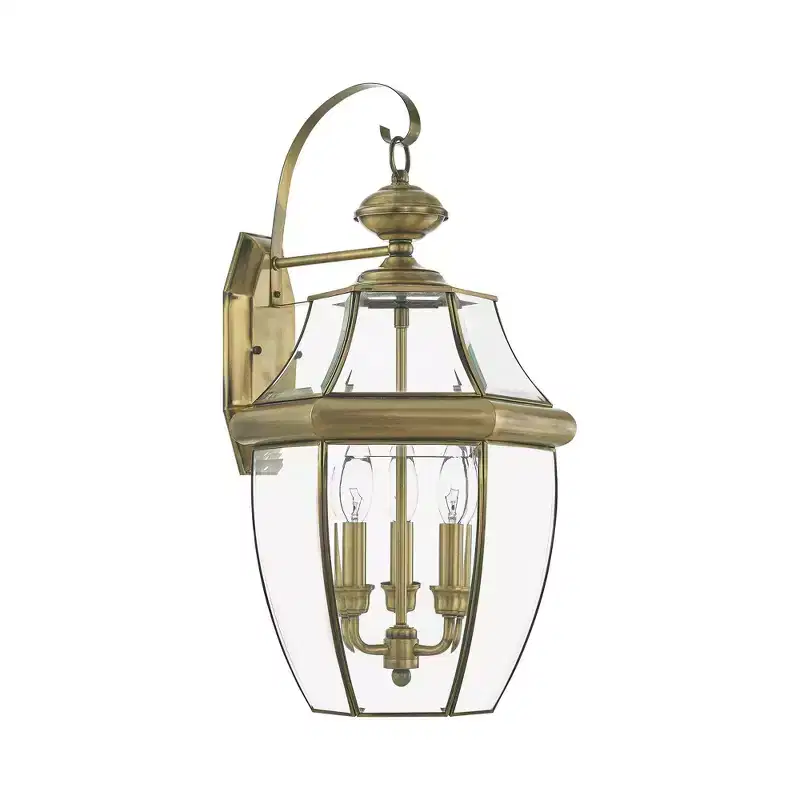 Livex Lighting Monterey 3 - Light Wall Light in Antique Brass