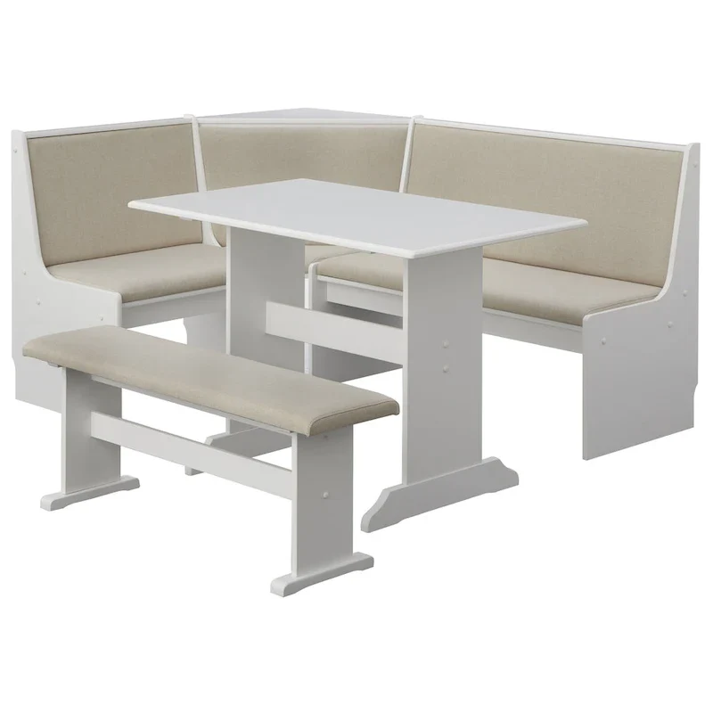 Simple Living 3-piece Lacey Upholstered Nook Set